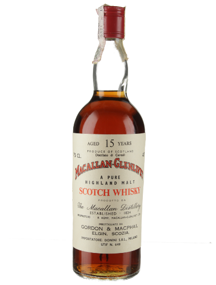 Macallan-Glenlivet Scotch Whisky 15 Yrs Old